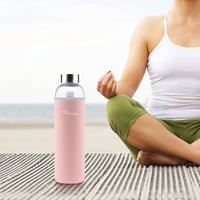 Ryaco üveg vizes palack neoprén hüvellyel 550ml és 1L szódásüdítőhöz - 750 ml, Pink 7