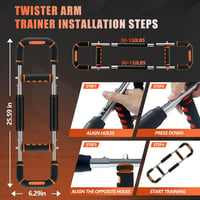 Rycid Twister Arm Trainer mellizom erősítő, 6 szintű, 30-50 kg - narancssárga 5