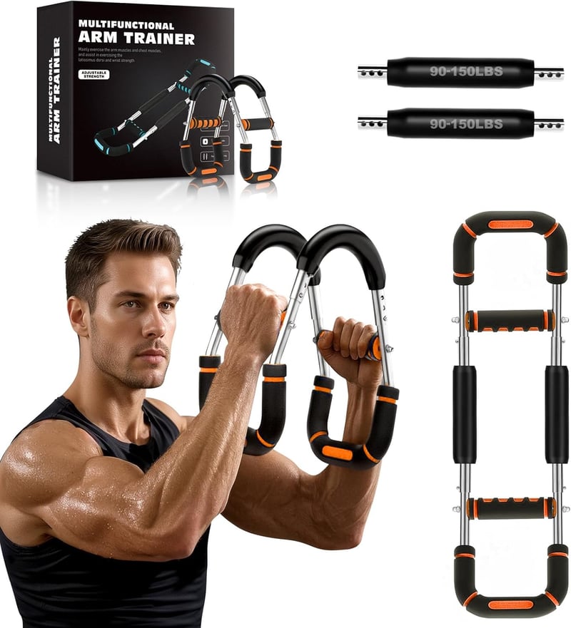 Rycid Twister Arm Trainer mellizom erősítő, 6 szintű, 30-50 kg - narancssárga