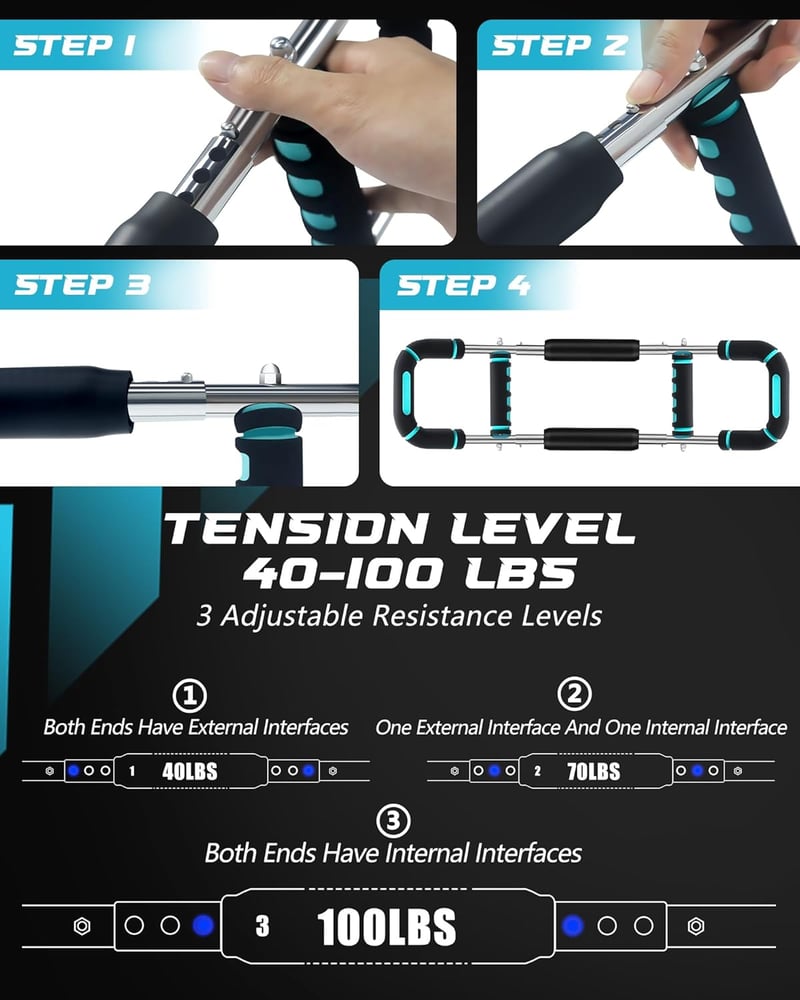 Rycid Twister Arm Trainer 6 szintű mellizom erősítő 30-50 kg