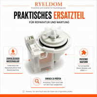 Vypúšťacie čerpadlo RYELDOM pre práčku Bosch 30W s konektorom RAST-5, náhradný diel KEBS111 7