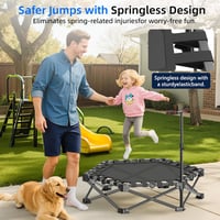 RYGEO 50 Inch Mini Fitness Trampoline 230kg Terhelhetőség Otthoni Edzéshez 3