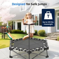 RYGEO 50 Inch Mini Fitness Trampoline 230kg Terhelhetőség Otthoni Edzéshez 5
