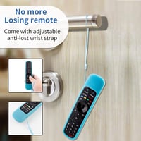 RYHX Szilikon Védőtok LG Magic Remote Távirányítóhoz - AN-MR21GA/GC, MR22GN/GA Modellekhez, Csúszásmentes, Ütésálló, Sötétben Világító (Kék+ 5