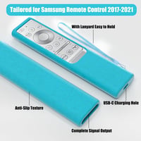 RYHX Szilikon Védőtok Samsung Távirányítóhoz - 2 db Sötétben Világító (Zöld+Kék) BN59 Sorozathoz - Csúszásgátló, Ütésálló Távirányító Borítá 4