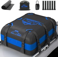 Rymopuey 566L összecsukható tetőbox kék, vízálló autó tetőtáska csúszásmentes alátéttel - 20 cubic blue 1