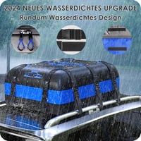 Rymopuey 566L összecsukható tetőbox kék, vízálló autó tetőtáska csúszásmentes alátéttel - 20 cubic blue 2