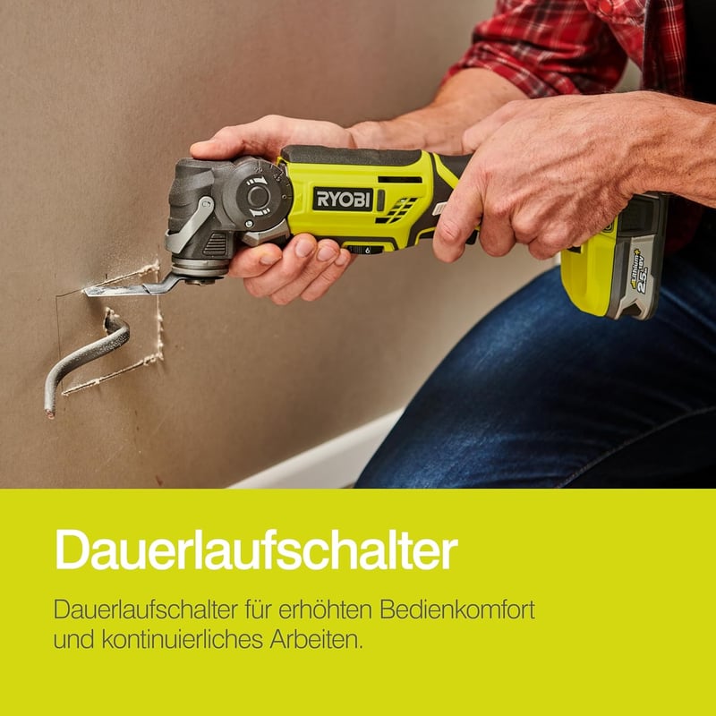 Unealtă Multifuncțională cu Acumulator RYOBI ONE+ R18MT-0 18V, Fără Cheie