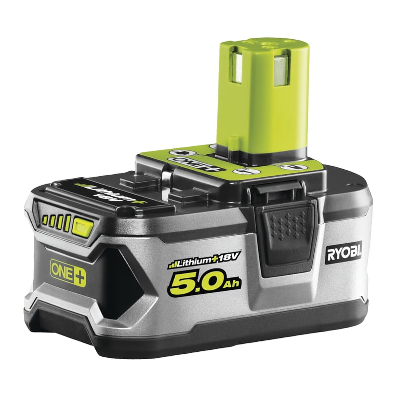 Acumulator Li-Ion Ryobi RB18L50 ONE+ 18V 5,0 Ah cu tehnologie IntelliCell - Negru