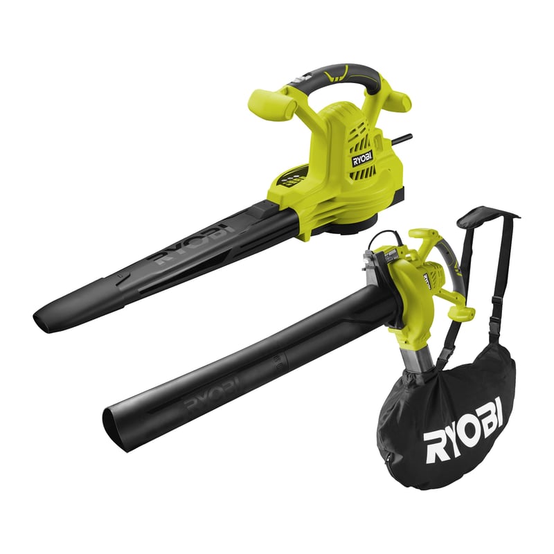RYOBI RBV2800CSV elektromos lombszívó-fúvó-aprító - 2800 W, 345 km/h, 45 L zsák