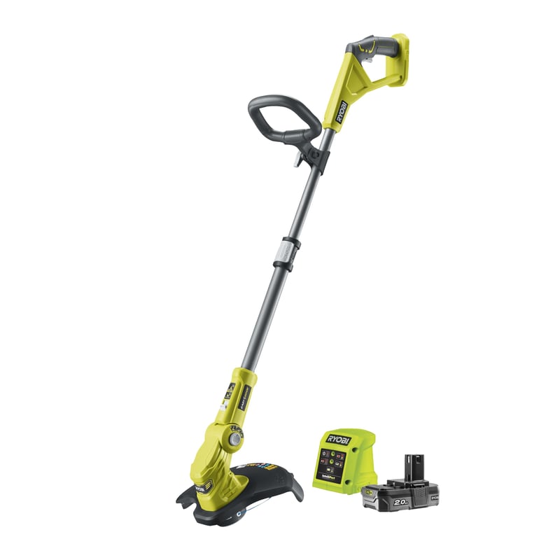 RYOBI RLT1832-20S 18V ONE+ Akumulatorski trimer za travu, širina reza 25-30 cm, 2Ah baterija i punjač, teleskopska drška, EasyEdge funkcija