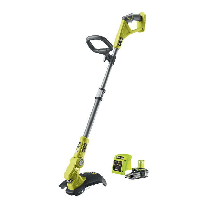Akumulátorová strunová kosačka RYOBI RLT183225S 18V ONE+ štartovacia súprava, záber kosenia 25 – 30 cm, s 1 x 2,5 Ah akumulátorom