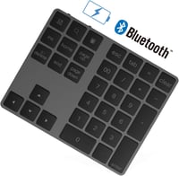 Rytaki Bluetooth Numerikus Billentyűzet - 34 Gombos Vezeték Nélküli Számpad, Újratölthető, Windows Kompatibilis Laptophoz, Tablethez 1
