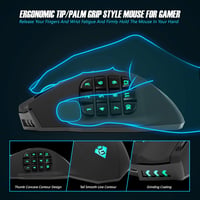 Rytaki Gamspeed V8 Pro Vezeték Nélküli MMO Gamer Egér 16000 DPI Lézer Technológiával, 16 Programozható Gombbal, RGB Világítással, Ergonomiku 4
