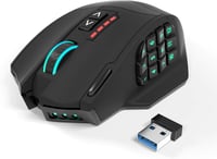 Rytaki Gamspeed V8 Pro Vezeték Nélküli MMO Gamer Egér 16000 DPI Lézer Technológiával, 16 Programozható Gombbal, RGB Világítással, Ergonomiku 1