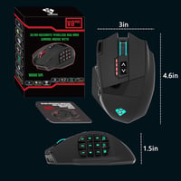 Rytaki Gamspeed V8 Pro Vezeték Nélküli MMO Gamer Egér 16000 DPI Lézer Technológiával, 16 Programozható Gombbal, RGB Világítással, Ergonomiku 7