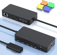 Rytaki Surface Dock 12 az 1-ben, Triple Display HDMI+VGA dokkoló Pro/Laptop/Go/Book 1
