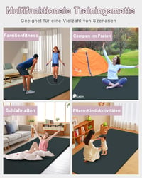 RYTMAT XXL Jóga Szőnyeg 200x130 cm NBR 15mm Fitness Matrac Pilates Tornázáshoz 5