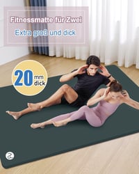 RYTMAT XXL Jóga Szőnyeg 200x130 cm NBR 15mm Fitness Matrac Pilates Tornázáshoz 3