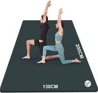 RYTMAT XXL Jóga Szőnyeg 200x130 cm NBR 15mm Fitness Matrac Pilates Tornázáshoz 1