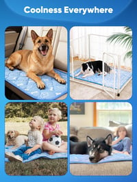 Chladiaca podložka pre psov Rywell 110x80 cm, s chladiacim vláknom Arc-Chill, hrúbka 2 cm, vodoodolná, prateľná, protišmyková, pre veľké plemená psov 9