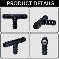 RYXZEN T-csatlakozó 1/2" locsolócső 16mm csepegtetéshez 20db 3