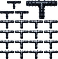 RYXZEN T-csatlakozó 1/2" locsolócső 16mm csepegtetéshez 20db 1