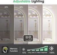 S'bagno LED fürdőszobai tükör 90x60cm, alumínium keret, páramentesítő, 3000-6500K 6