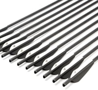 S F Karbon Nyílvesszők Vadászat és Lövészet Célpontokhoz 12 db - 18 Zoll, Black 5