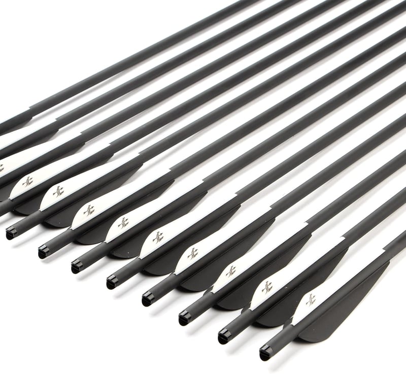 S F Karbon Nyílvesszők Vadászat és Lövészet Célpontokhoz 12 db - 18 Zoll, Black