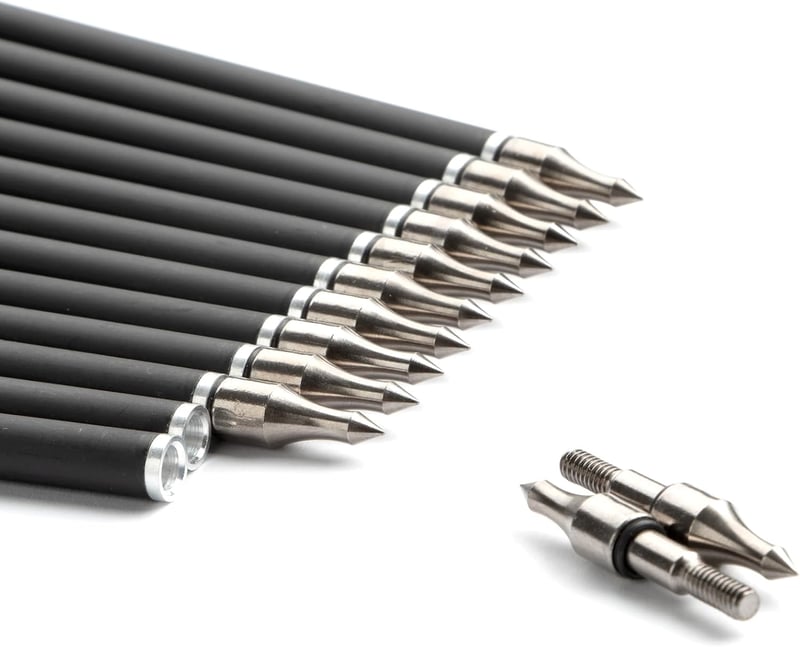 S F Karbon Nyílvesszők Vadászat és Lövészet Célpontokhoz 12 db - 18 Zoll, Black