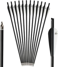 S F Karbon Nyílvesszők Vadászat és Lövészet Célpontokhoz 12 db - 18 Zoll, Black 1