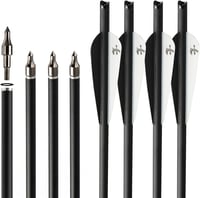 S F Karbon Nyílvesszők Vadászat és Lövészet Célpontokhoz 12 db - 18 Zoll, Black 2