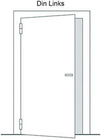 S fürdőszoba és WC ajtózár öltözőfülke zár 280 Z DIN bal vagy jobb, szürke fém zárbetét 3