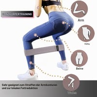 Set benzi elastice de rezistență S.ROMZA pentru fitness, exerciții pentru picioare și antrenament acasă, pentru bărbați și femei - Gri deschis/Gri închis/Negru 4