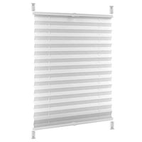 S SIENOC Plise rolo bez bušenja Klemmfix sjenilo za prozore i vrata, bijelo, 85x100 cm 2