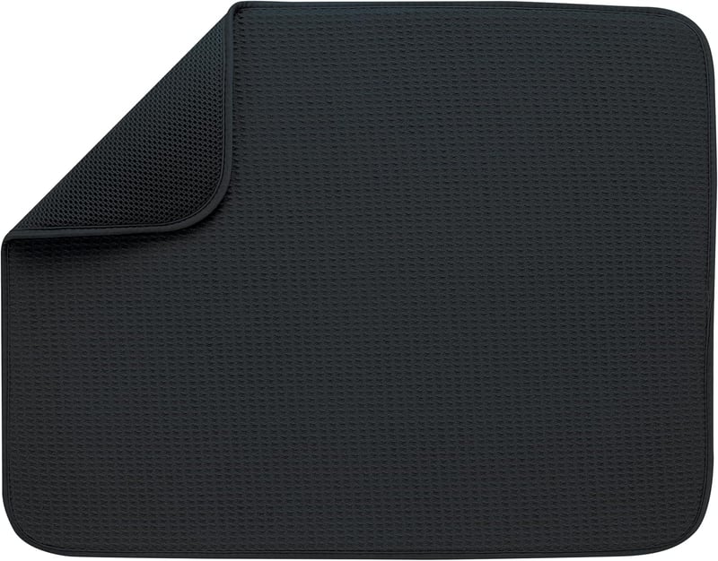 S&T INC. XL Mikroszálas Konyhai Szárítóalátét 18x24" Fekete Galaxys Mintás