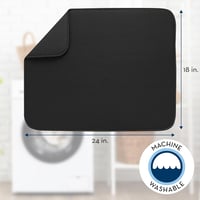 S&T INC. XL Mikroszálas Konyhai Szárítóalátét 18x24" Fekete Galaxys Mintás 6