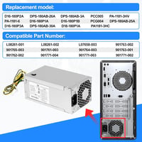 S-Union D16-180P2A 180W ATX Tápegység HP Prodesk 680 800 G3 SFF 480 600 G4 SFF 280 285 Pro G3 MT Számítógépekhez Kompatibilis 4