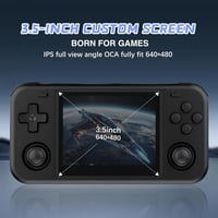 S_way O30s Hordozható Játékkonzol 64GB 15000 Retro Játék 3.5" IPS Kijelző Fekete 3