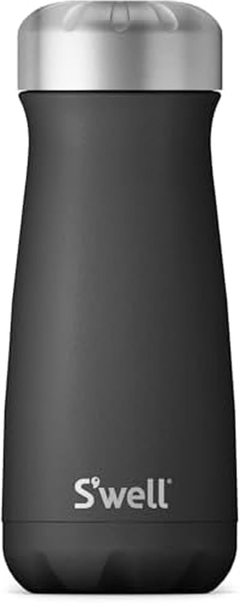 S'well Rozsdamentes Utazó Termosz - Vákuumszigeteléses Kávés Pohár, Fekete - Onyx Black, Traveler
