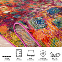 Koberec SAFAVIEH Madison Boho 80x180 cm fuchsiovo-zlatý 7