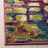 Koberec SAFAVIEH Madison Boho 80x180 cm fuchsiovo-zlatý 4