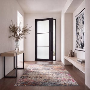 Tepih Safavieh Madison Collection za dnevni boravak, blagovaonicu, spavaću sobu – kratki flor, crno-zlatni, 160 x 229 cm