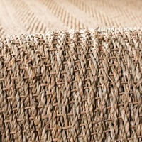 Koberec SAFAVIEH Natural Fiber do obývačky, jedálne a spálne – s nízkym vlasom, prírodný a čierny, 76 x 122 cm 4