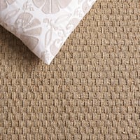 SAFAVIEH Természetes Szálú Szőnyeg 3x5 Beige Tengeri Fű Mintás Kopásálló - 91 x 152 cm (Rechthoekig), Natural/Beige 7