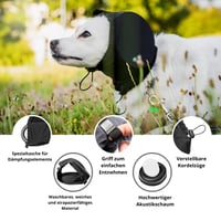 Căști de protecție auditivă pentru câini Safe Dogs Ears împotriva focurilor de artificii, tunetelor și zgomotelor puternice, cu inserții fonoizolante lavabile, pentru toate rasele 6