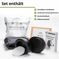Căști de protecție auditivă pentru câini Safe Dogs Ears împotriva focurilor de artificii, tunetelor și zgomotelor puternice, cu inserții fonoizolante lavabile, pentru toate rasele 9