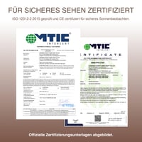 Ochranné okuliare na zatmenie slnka SAFE ECLIPSE, 2 ks, 45 mm rám, vhodné na nosenie cez dioptrické okuliare, certifikované podľa EN ISO 12312-2:2015, s označením CE, na priame pozorovanie slnka – Digital Camo 7