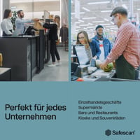 Automatický detektor bankoviek Safescan 155-S so 7-násobným overením – detektor falzifikátov, čierny 7